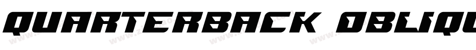 Quarterback Oblique字体转换